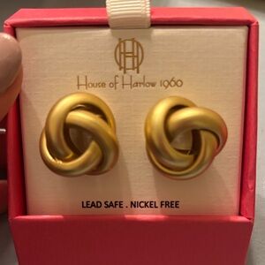 House of Harlow 1960 Twisted Gold Earrings
